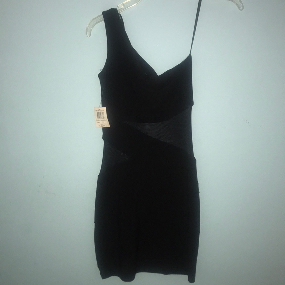 Black one shoulder dress